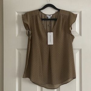 Carolina Belle Montreal Flutter Sleeve Blouse - size XS